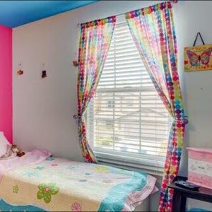 Two Curtain Panels 84”